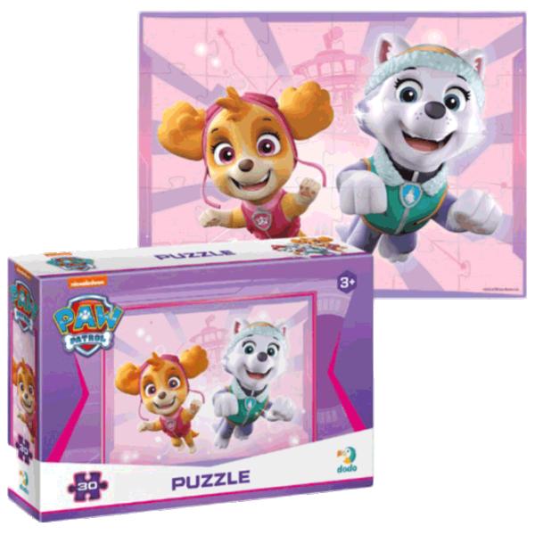 Puzzle DoDo Skye and Everest 3+/ Количество деталей: 30 photo 1 Puzzle DoDo Skye and Everest 3+/ Количество деталей: 30 photo 1