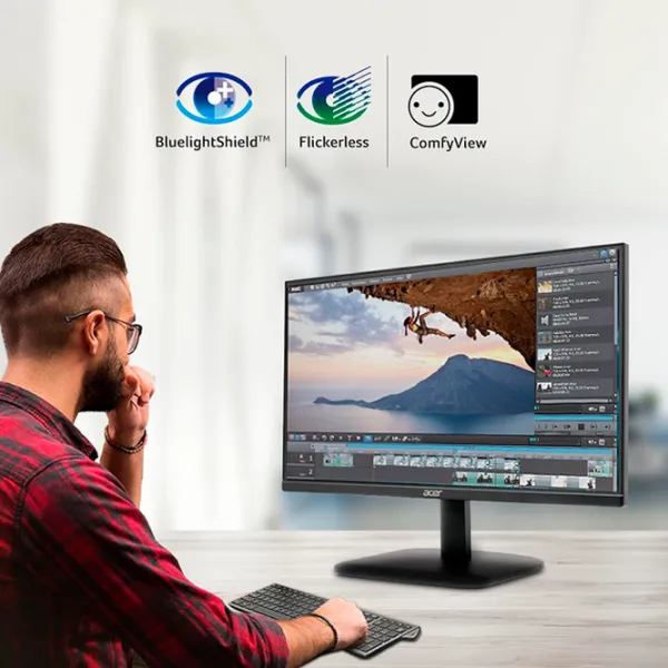 Monitor Acer EK220QE3BI 21.5" Full HD 100 Hz / 1 ms / Black photo 6