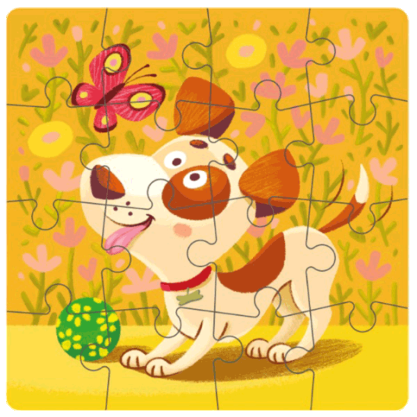 Puzzle DoDo Щенок 3+/ Количество деталей: 16 photo 3