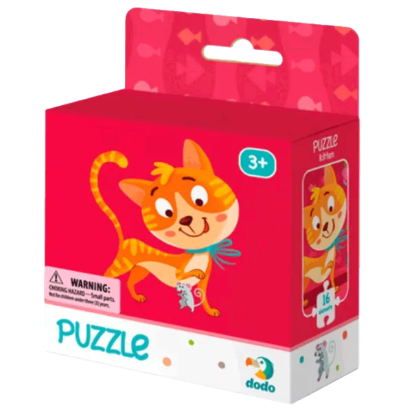 Puzzle DoDo Котик 3+/ Количество деталей: 16 photo 2 Puzzle DoDo Котик 3+/ Количество деталей: 16 photo 2
