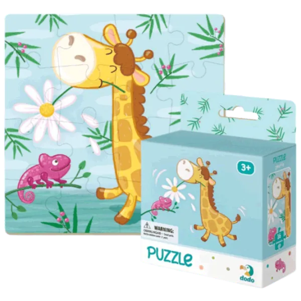 Puzzle DoDo Жираф 3+/ Количество деталей: 16 photo 1 Puzzle DoDo Жираф 3+/ Количество деталей: 16 photo 1
