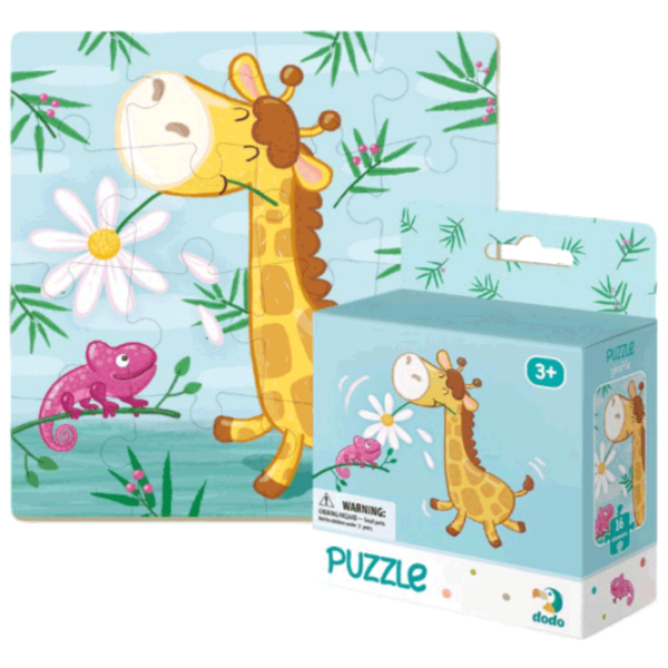 Puzzle DoDo Жираф 3+/ Количество деталей: 16 photo 1 Puzzle DoDo Жираф 3+/ Количество деталей: 16 photo 1