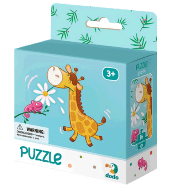 Puzzle DoDo Жираф 3+/ Количество деталей: 16 photo 2 Puzzle DoDo Жираф 3+/ Количество деталей: 16 photo 2