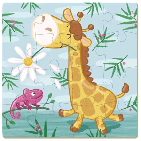 Puzzle DoDo Жираф 3+/ Количество деталей: 16 photo 3 Puzzle DoDo Жираф 3+/ Количество деталей: 16 photo 3