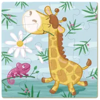 Puzzle DoDo Girafă 3+/ Numărul de piese: 16 photo 3