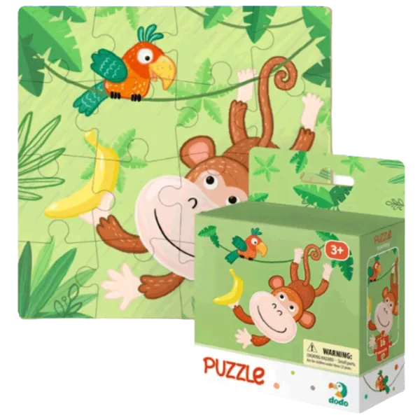 Puzzle DoDo Maimuțică 3+/ Количество деталей: 16 photo 1 Puzzle DoDo Maimuțică 3+/ Количество деталей: 16 photo 1