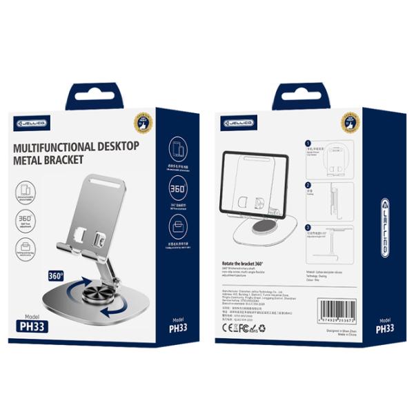 Suport pentru telefon Jellico PH33 Silver photo 3