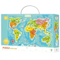 Puzzle DoDo Harta lumii 5+/ Numărul de piese: 100