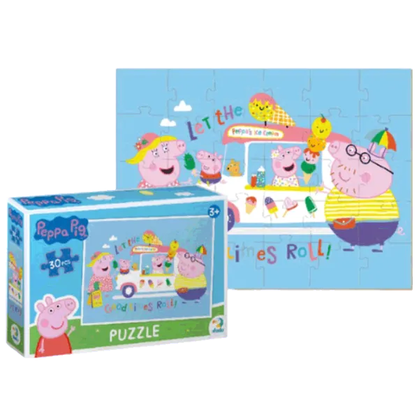 Puzzle DoDo Мороженое от свинки Пеппы 3+/ Количество деталей: 30 photo 1 Puzzle DoDo Мороженое от свинки Пеппы 3+/ Количество деталей: 30 photo 1