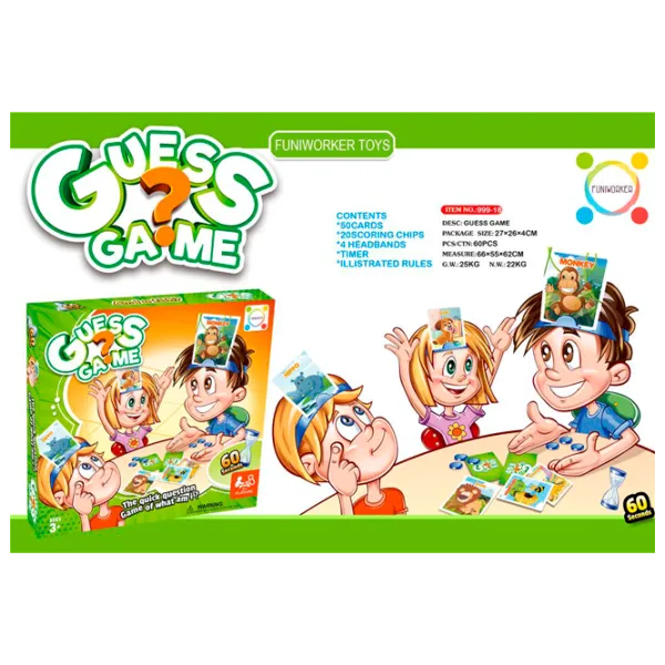 Joc de masă Funiworker Who is? Guess me 3+/ Dezvoltare photo 1