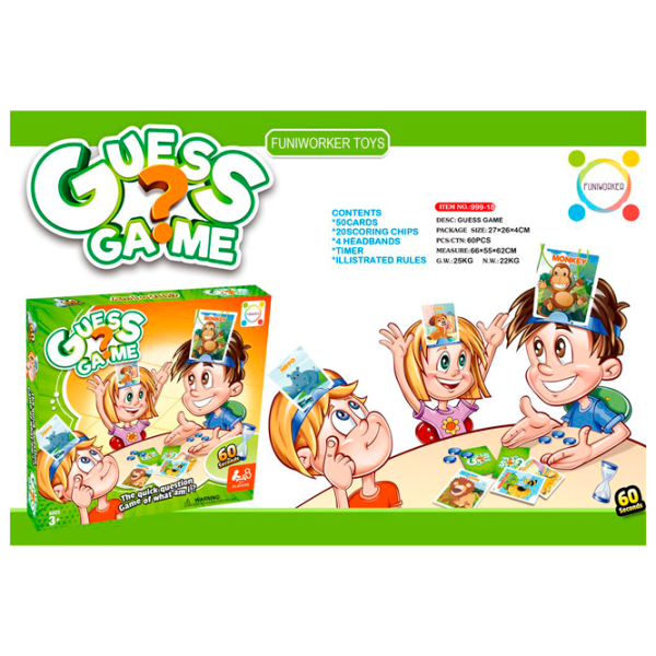 Joc de masă Funiworker Who is? Guess me 3+/ Dezvoltare photo 1