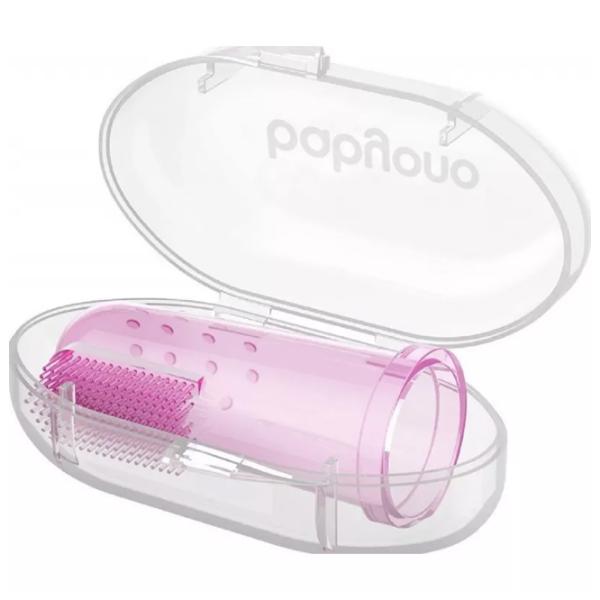 Periuță de dinți pe deget BabyOno 0723/03  0+ / Pink photo 3