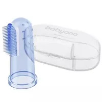 Periuță de dinți pe deget BabyOno 0723/02 0+ / Blue