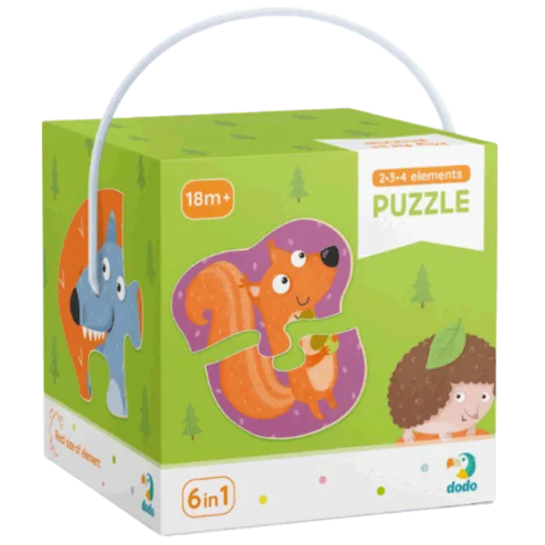 Puzzle DoDo Лесные животные 1.5+/ Количество деталей: 18 photo 2