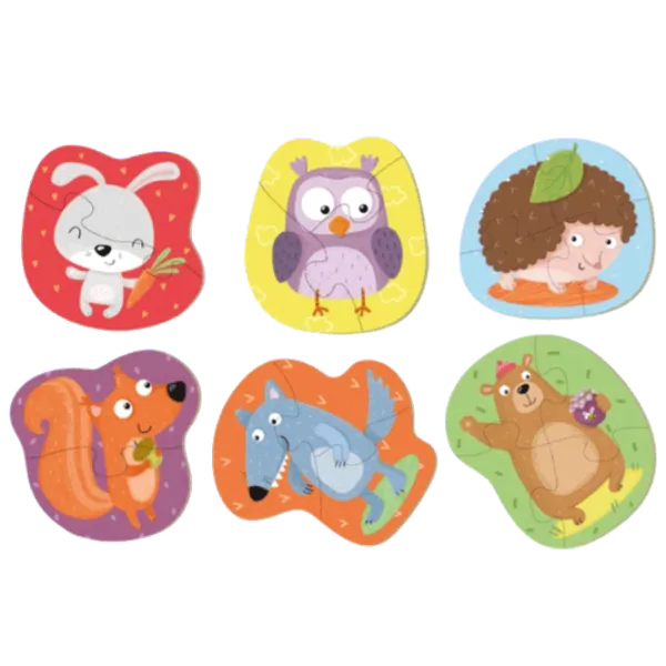 Puzzle DoDo Лесные животные 1.5+/ Количество деталей: 18 photo 3