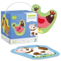 Puzzle DoDo Animale domestice 1.5+/ Numărul de piese: 18