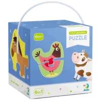 Puzzle DoDo Animale domestice 1.5+/ Numărul de piese: 18 photo 2