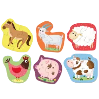 Puzzle DoDo Animale domestice 1.5+/ Numărul de piese: 18 photo 3