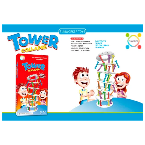 Joc de masă Funiworker Tower Collapse 659284 2+/ Dezvoltare photo 1