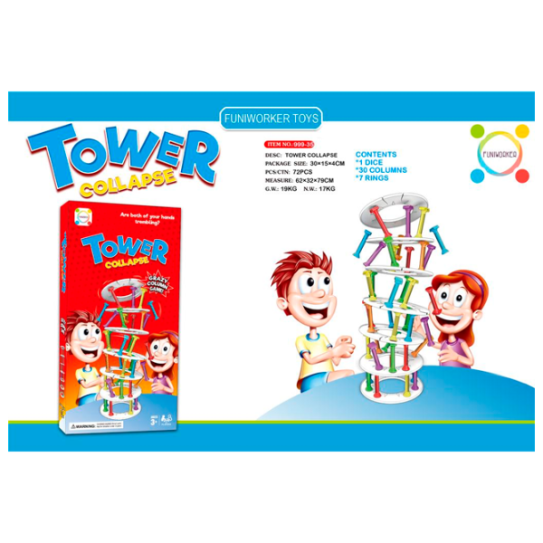 Joc de masă Funiworker Tower Collapse 659284 2+/ Dezvoltare photo 1