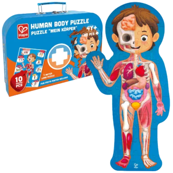 Puzzle Hape Как устроено тело человека 4+/ Количество деталей: 50 photo 1