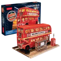 Puzzle CubicFun Autobuz londonez cu 2 etaje / Numărul de piese: 161