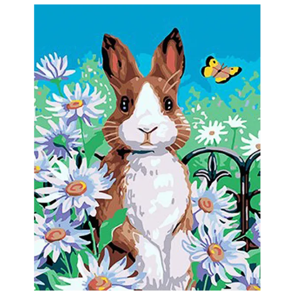 Картина по номерам Strateg Кролик в ромашках SS1002 40 x 30 cm / Вертикальная photo 1 Картина по номерам Strateg Кролик в ромашках SS1002 40 x 30 cm / Вертикальная photo 1