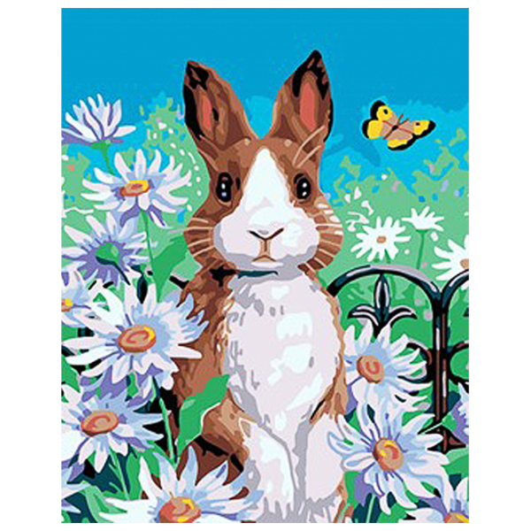 Картина по номерам Strateg Кролик в ромашках SS1002 40 x 30 cm / Вертикальная photo 1 Картина по номерам Strateg Кролик в ромашках SS1002 40 x 30 cm / Вертикальная photo 1