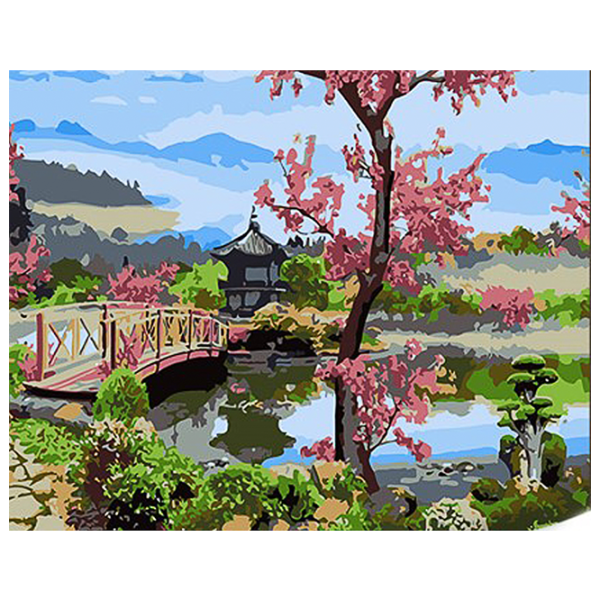 Pictură pe numere Strateg Grădină japoneză SS1087 40 x 30 cm / Orizontală photo 1 Pictură pe numere Strateg Grădină japoneză SS1087 40 x 30 cm / Orizontală photo 1