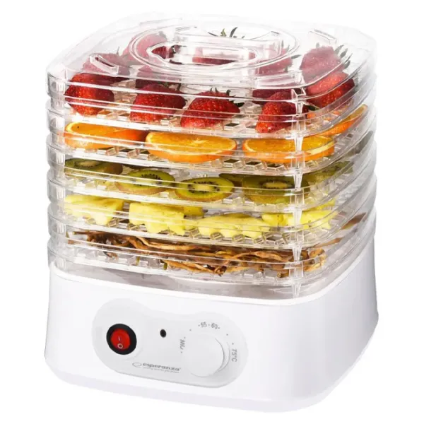Uscător de fructe și legume Esperanza EKD004  250 W / White photo 2