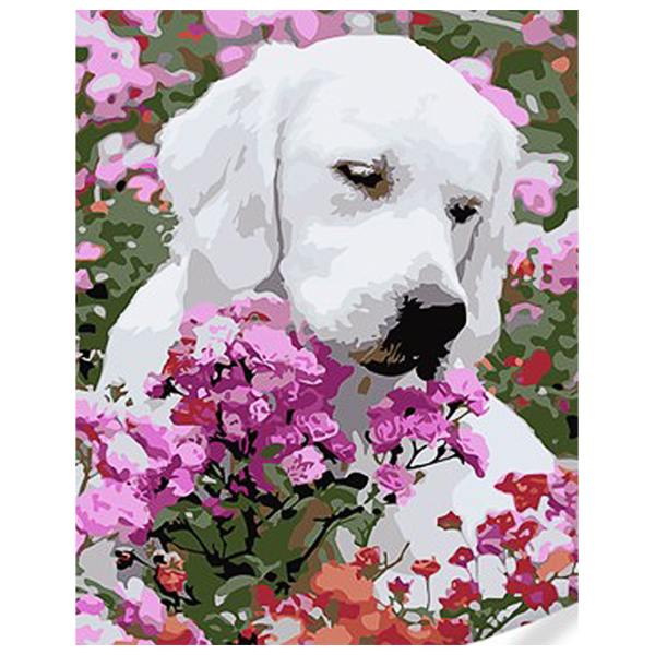 Картина по номерам Strateg Лабрадор в волшебных цветах SS1135 40 x 30 cm / Вертикальная photo 1 Картина по номерам Strateg Лабрадор в волшебных цветах SS1135 40 x 30 cm / Вертикальная photo 1