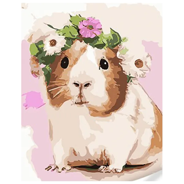 Картина по номерам Strateg Морская свинка с венчиком SS1014 40 x 30 cm / Вертикальная photo 1 Картина по номерам Strateg Морская свинка с венчиком SS1014 40 x 30 cm / Вертикальная photo 1