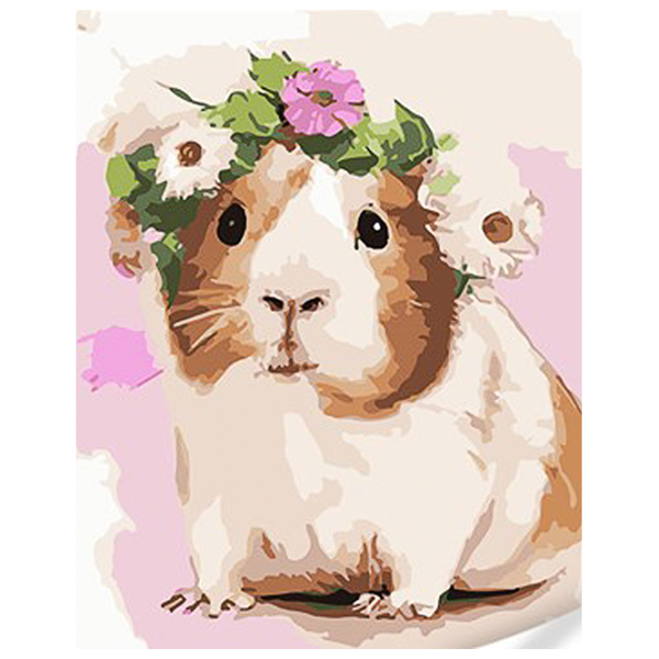 Картина по номерам Strateg Морская свинка с венчиком SS1014 40 x 30 cm / Вертикальная photo 1 Картина по номерам Strateg Морская свинка с венчиком SS1014 40 x 30 cm / Вертикальная photo 1