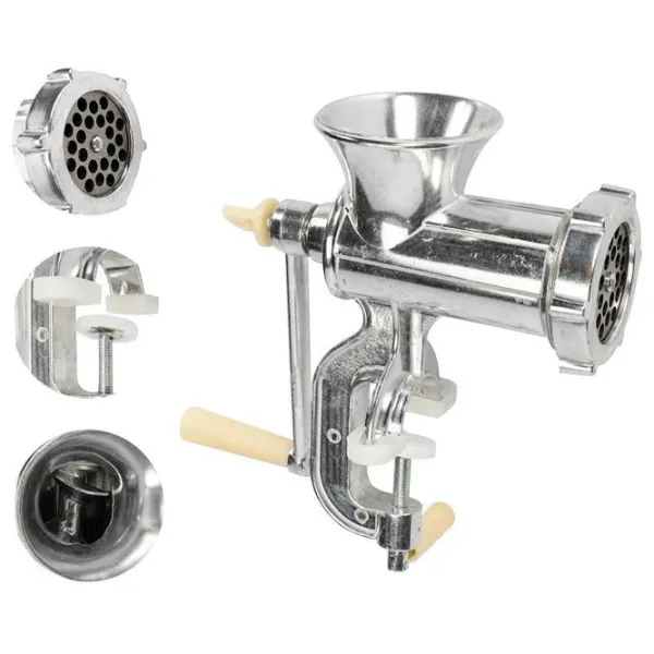 Mașină de tocat carne manuală Micul Fermier GF-0173  / / Silver photo 2