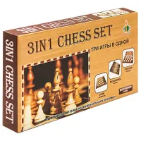 Настольная игра Insportline 3в1 3+/ Шахматы