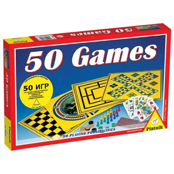 Joc de masă Piatnik 50 Games 6+/ Joc de logică photo 1