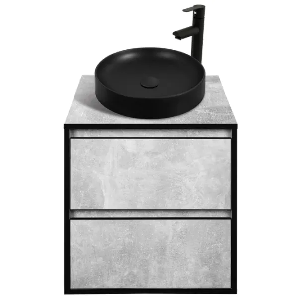 Dulap cu lavoar Montebella Loft Pe perete / PAL / Black photo 1