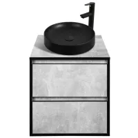 Dulap cu lavoar Montebella Loft Pe perete / PAL / Black