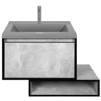 Dulap cu lavoar Montebella Loft Pe perete / PAL / Gray