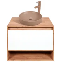 Dulap cu lavoar Montebella Sirius Pe perete / PAL / Brown