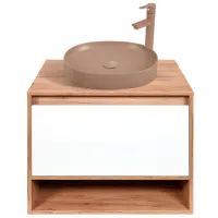 Шкаф с умывальником Montebella Sirius Настенная / ЛДСП / Коричневый