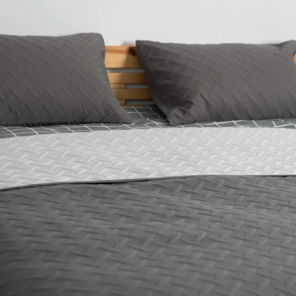 Cuvertură Relaxe Home Vintage  Microfiber / Grey photo 2