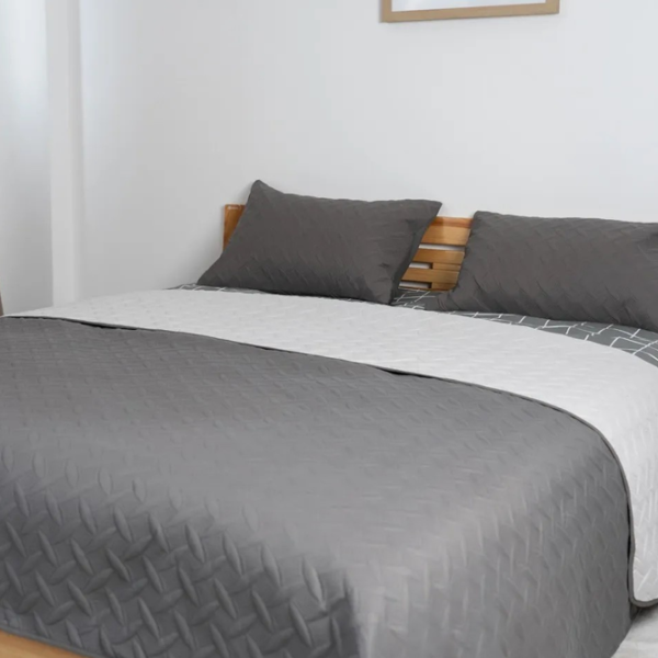 Cuvertură Relaxe Home Vintage  Microfiber / Grey photo 3