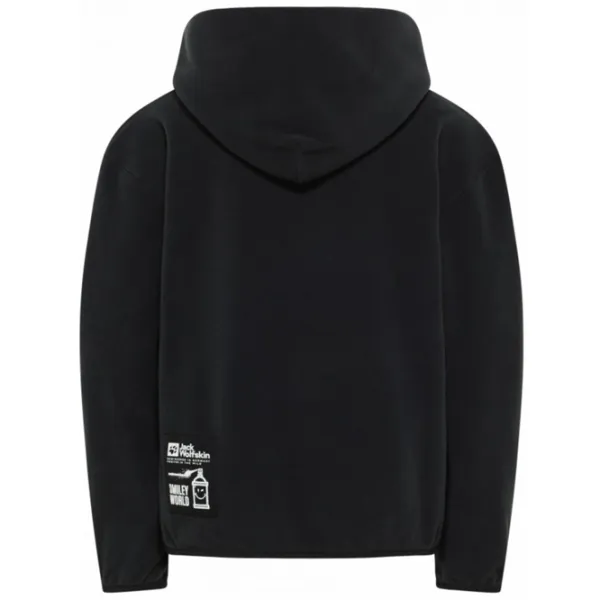 Hanorac pentru băieți Jack Wolfskin Smileyworld  XS / Black photo 3 Hanorac pentru băieți Jack Wolfskin Smileyworld  XS / Black photo 3