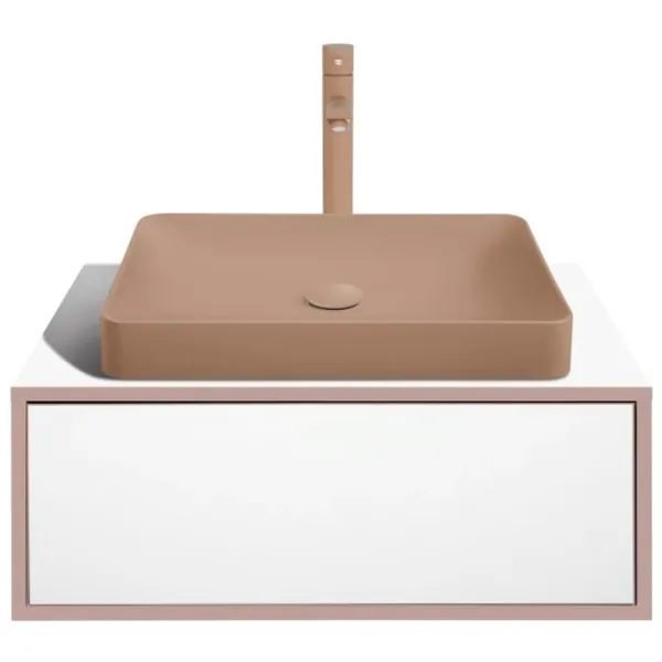 Dulap cu lavoar Montebella Terra Pe perete / PAL / Beige photo 1