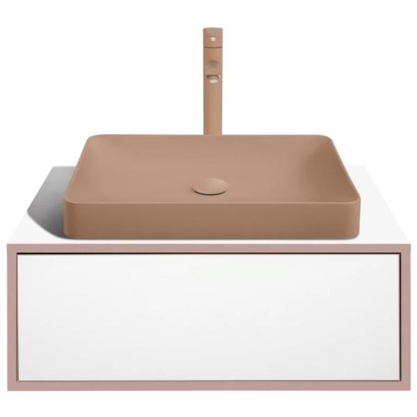 Dulap cu lavoar Montebella Terra Pe perete / PAL / Beige photo 1