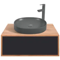 Dulap cu lavoar Montebella Spirit Pe perete / PAL / Gray