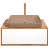 Dulap cu lavoar Montebella Spirit Pe perete / PAL / Brown