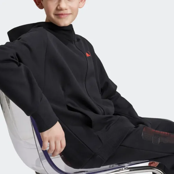 Толстовка для мальчиков Adidas ADIV9635   / Черный photo 2 Толстовка для мальчиков Adidas ADIV9635   / Черный photo 2