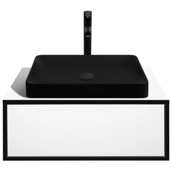 Dulap cu lavoar Montebella Eclipse Pe perete / PAL / Black photo 1